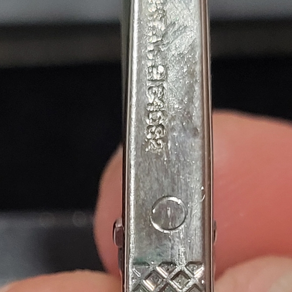 Labrodite tie clip stamped 1818. - Picture 7 of 10